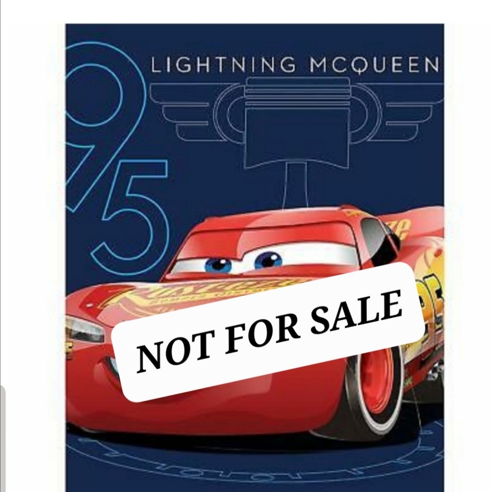 Disney Cars Blanket Fleece Throw Lightning Mcqueen